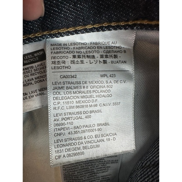 Levi's 559 Relaxed Straight Denim Blue Jeans Dark Wash Men's Size 36 x 38 Rugby - Picture 8 of 11